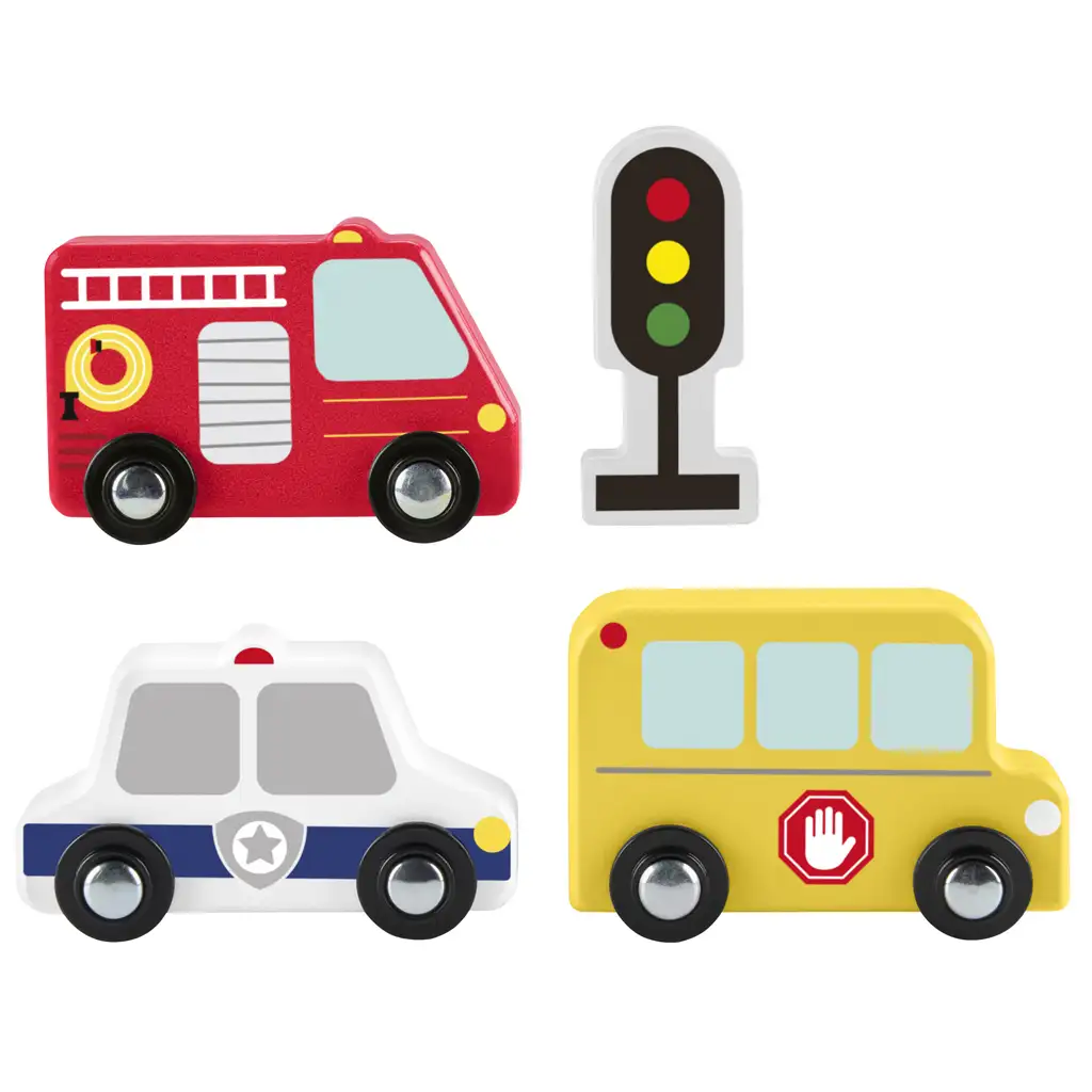 Fisher-Price: Wood fa kisautó szett - Mattel kép 2