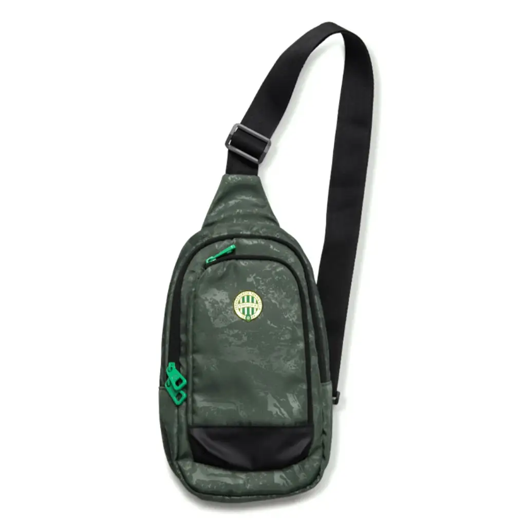 Fradi címeres keresztpántos iskolatáska hátizsák