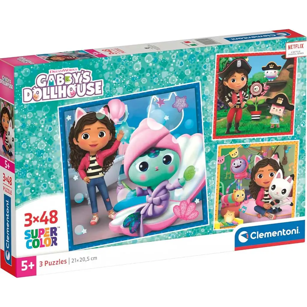 Gabi babaháza: Gabi tevékenységei 3x48db-os Supercolor puzzle - Clementoni