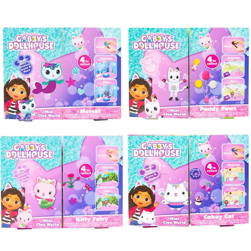 Gabi babaháza karakteres gyurmakészlet többféle változatban 1db kép 1