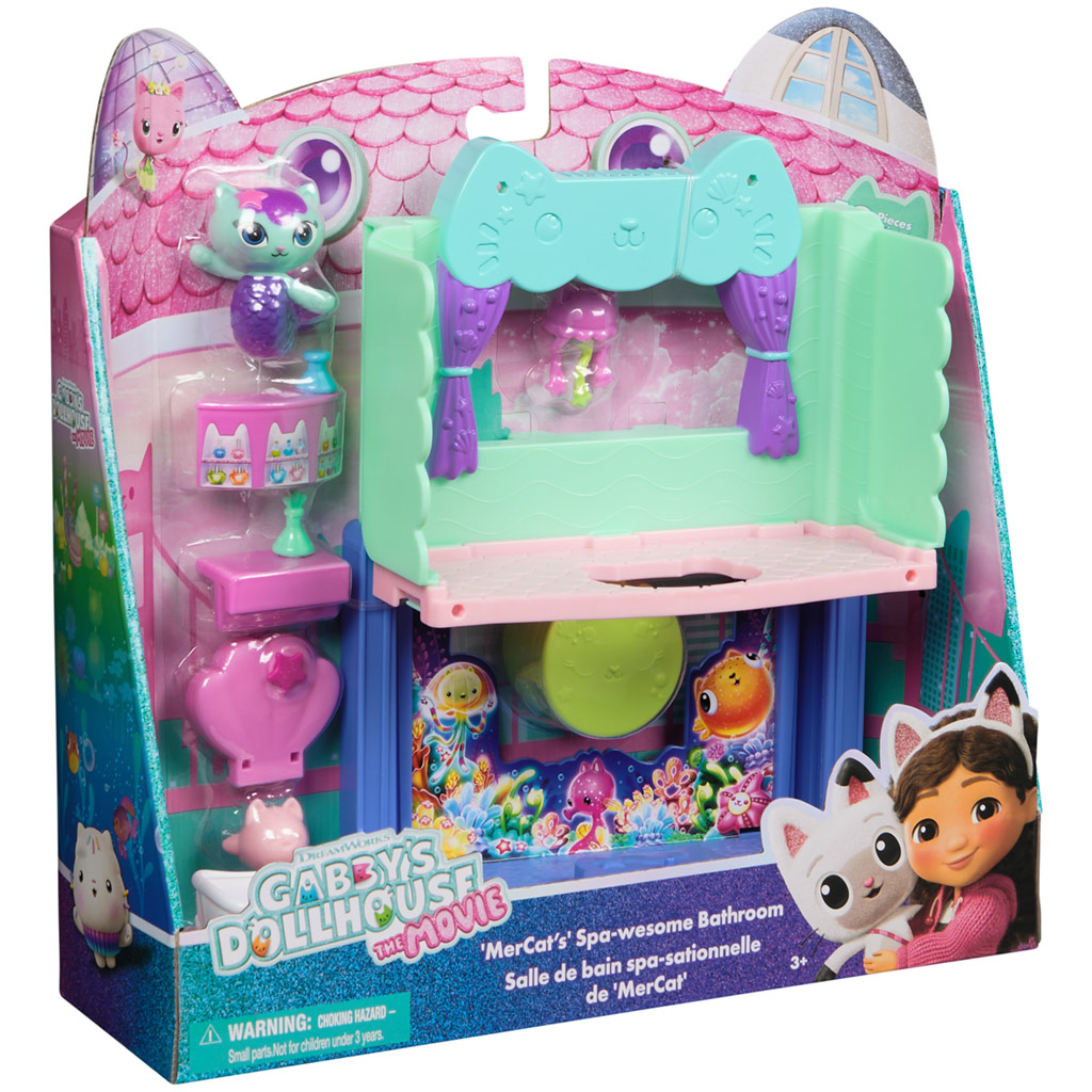 Gabi babaháza mozi: Szirénke fürdőszobája játékszett - Spin Master