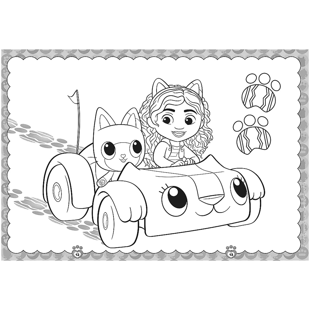 Gabi babaháza: Gabi és Pandi Mancs kifestőkönyv - Trefl kép 3