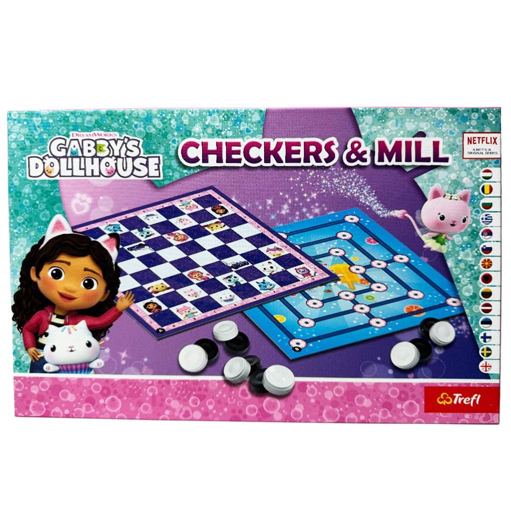 Gabi babaháza Dáma és malom társasjáték - Trefl