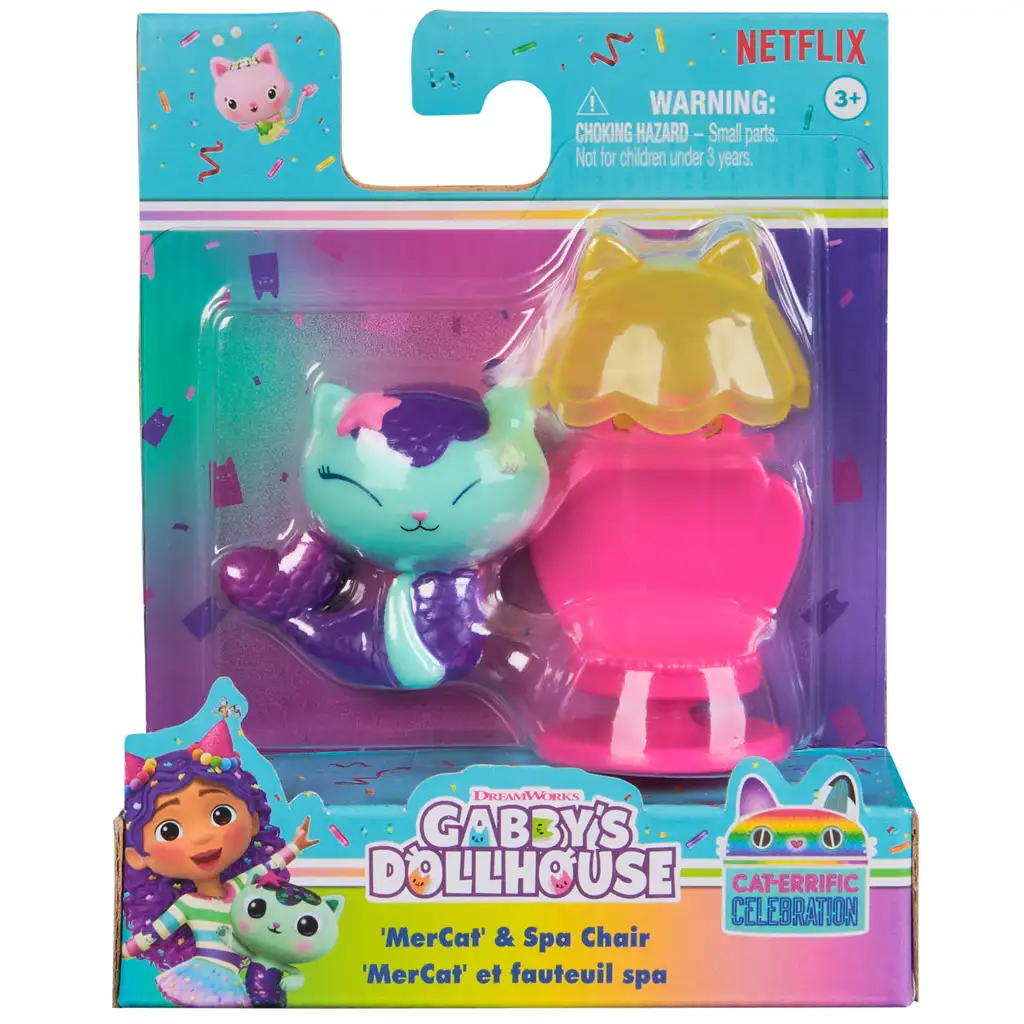 Gabi babaháza: Sellőcica varázslatos spa széke játékszett - Spin Master kép 1