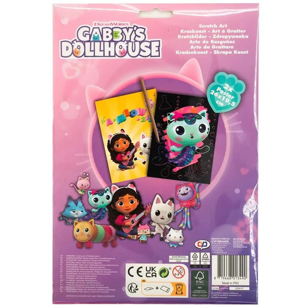 Gabi babaháza: Képkarc készítő poszter szett 2db-os kép 3