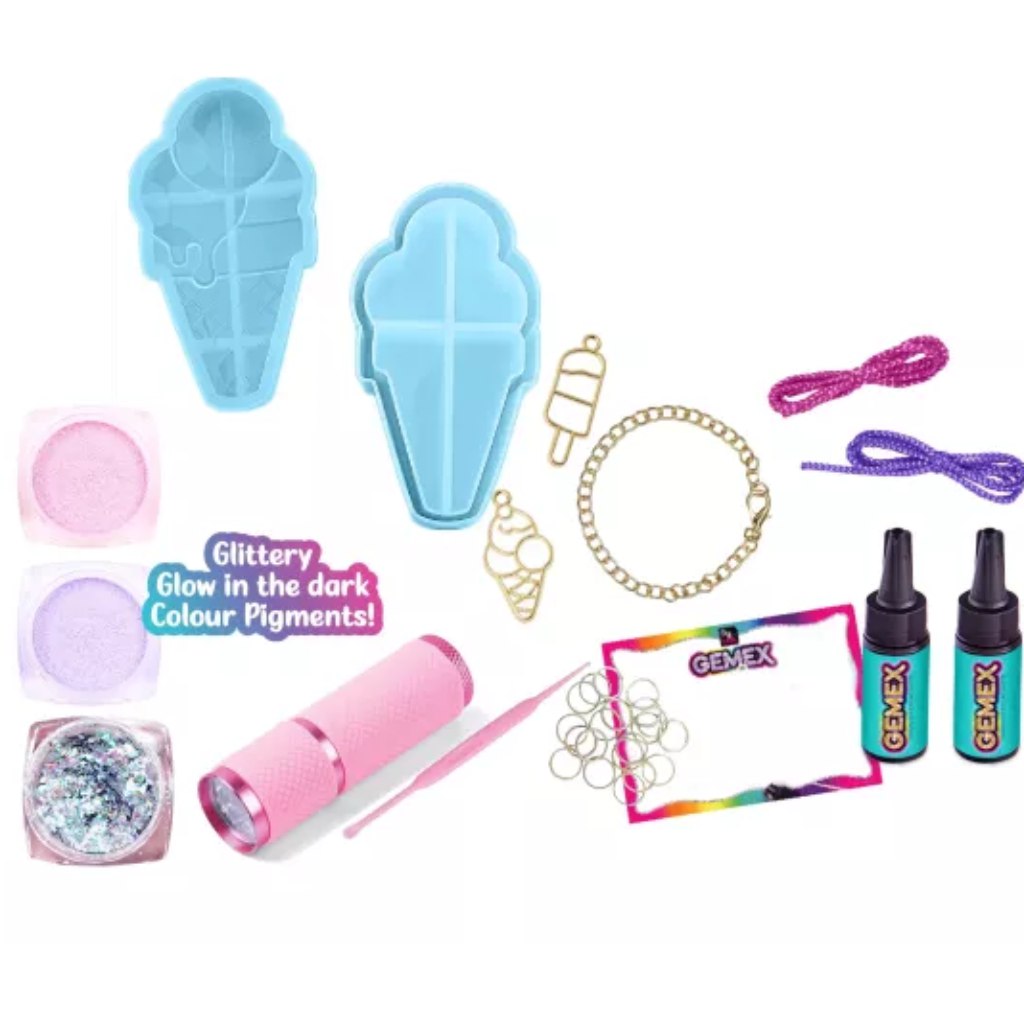 Gemex: Gélből drágakő jégkrém ékszerkészítő szett kép 2