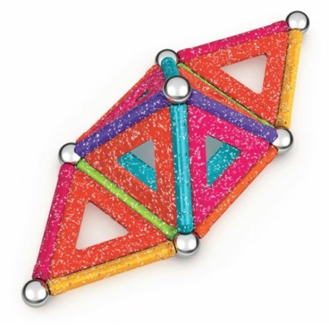 Geomag Glitter panels 35db-os csillámos mágneses építőjáték kép 2