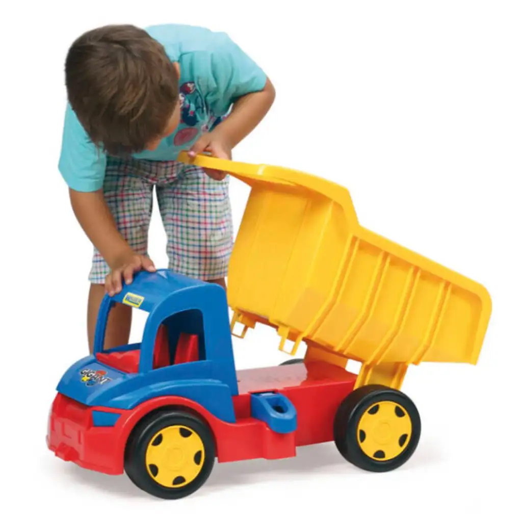 Gigant óriás dömper 150kg teherbírással kék-sárga színben- Wader kép 2