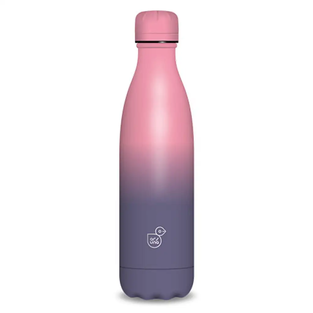 Rózsaszín-lila duplafalú fémkulacs 500ml kép 1