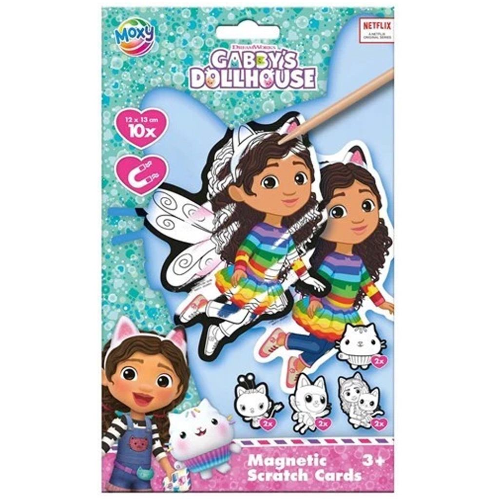 Gabi babaháza képkarcoló hűtőmágnes 10db-os kreatív szett