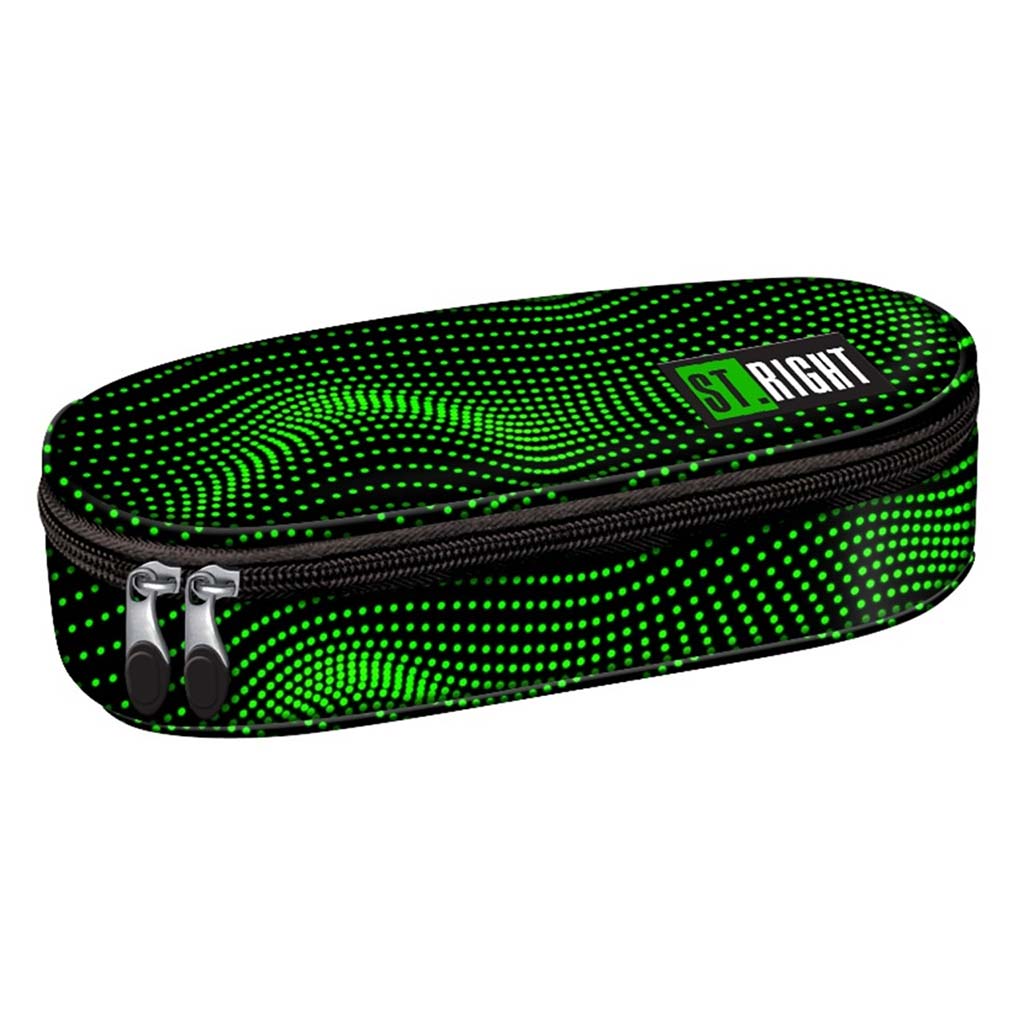 St.Right Green Halftone ovális tolltartó PC01 23x9,5x6cm