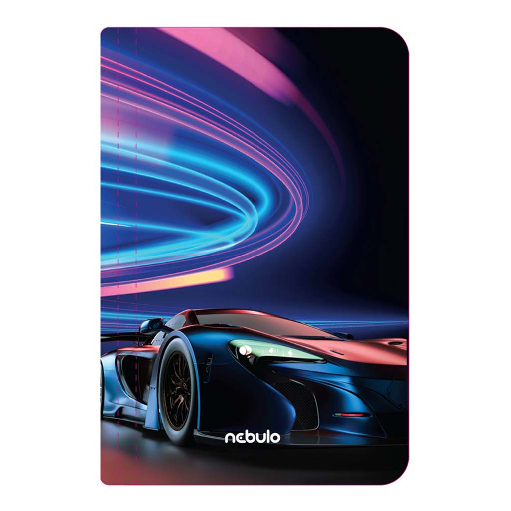 Nebulo: Gumis mappa A/4-es méret Neon autó