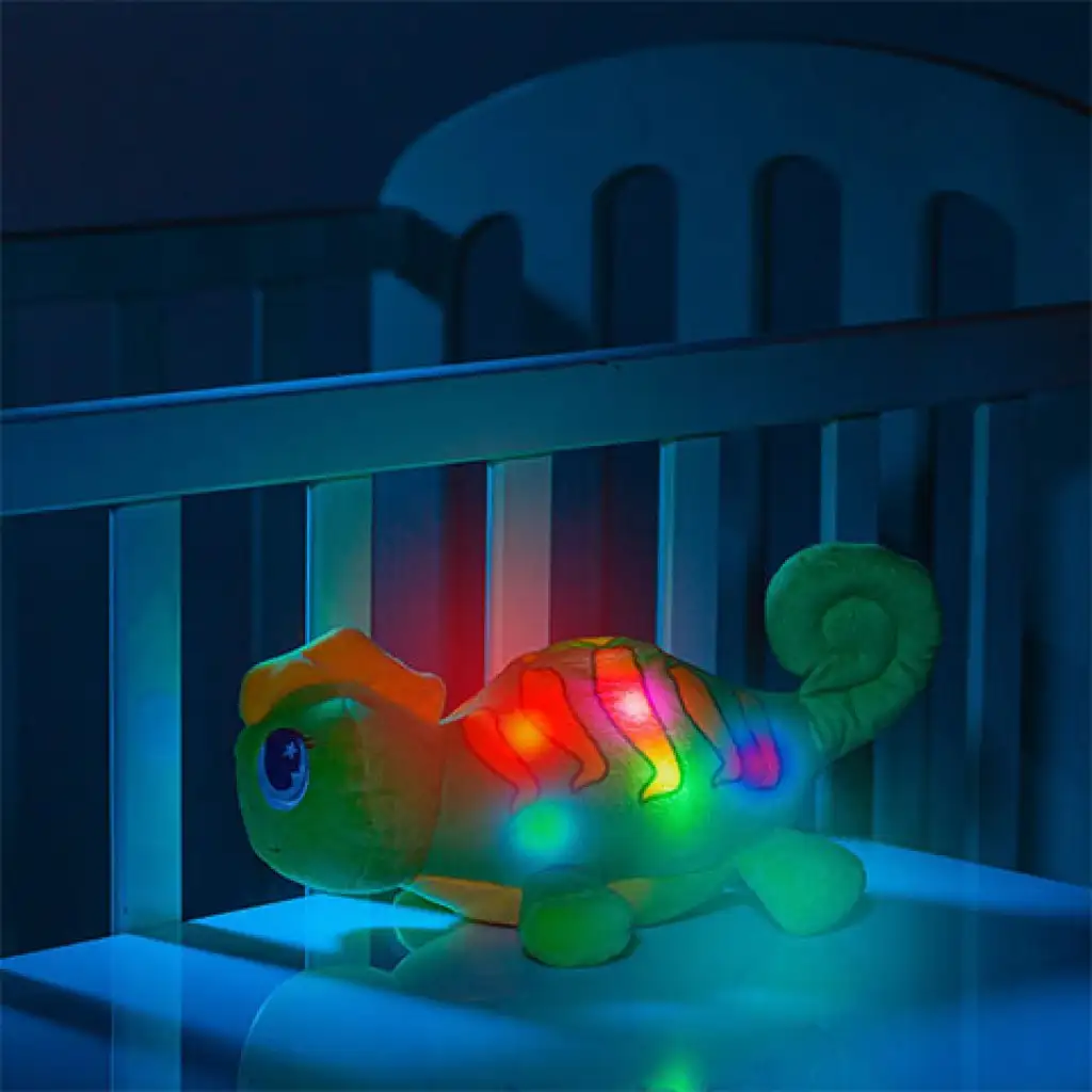 Molto: GusyLuz plüss kaméleon alvópajtás fénnyel kép 4