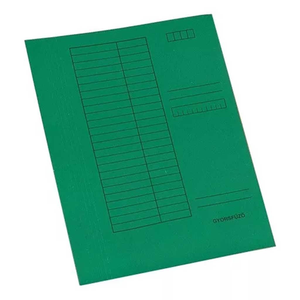 Gyorsfűző mappa pd A/4 230g zöld kép 1