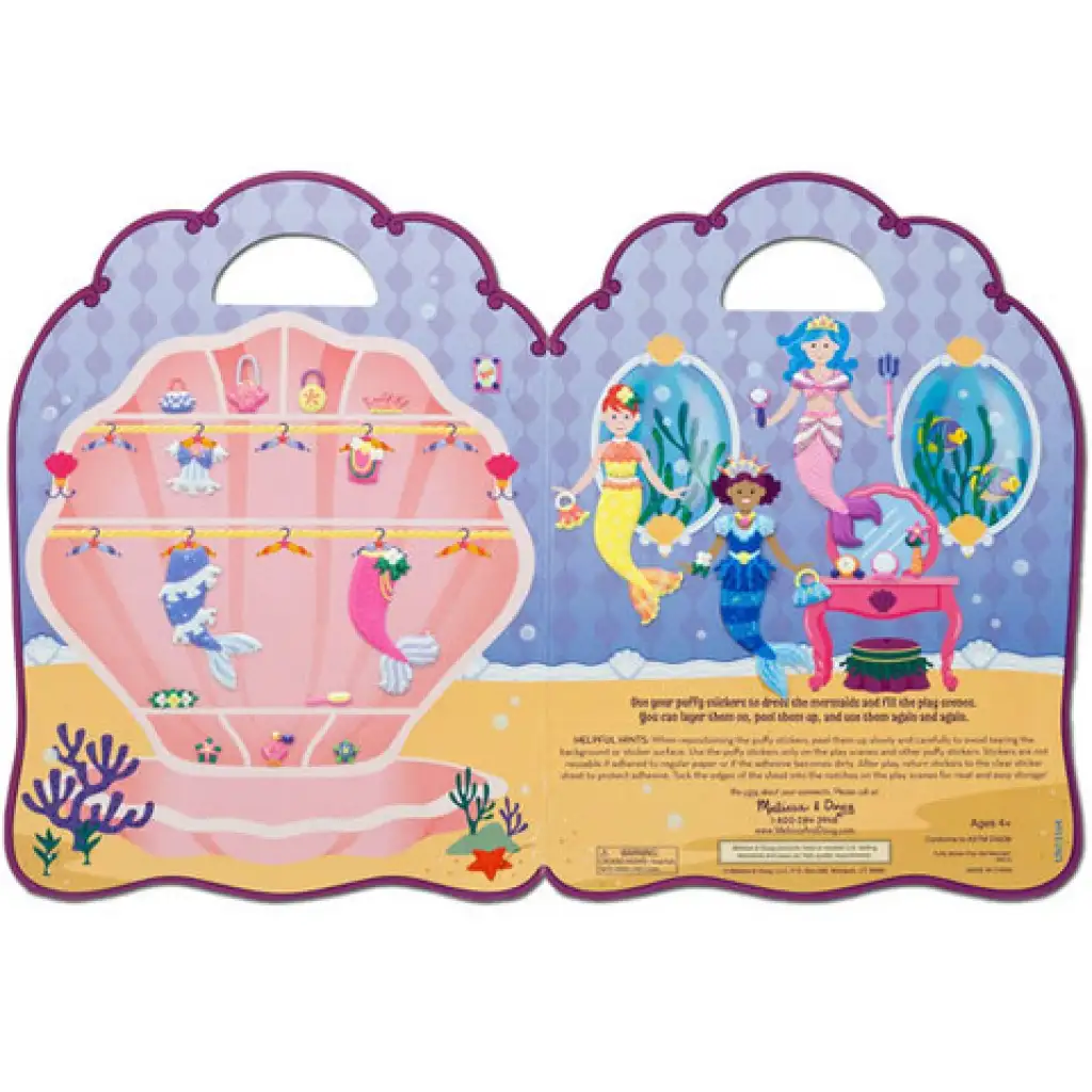 Hableány pufi matrica készlet - Melissa & Doug kép 2