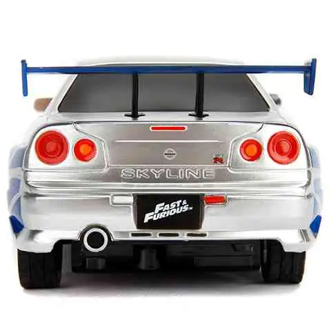 Halálos iramban: RC Brian's Nissan Skyline GT-R (BNR35) távirányítós autó 1/24 - Simba Toys kép 5