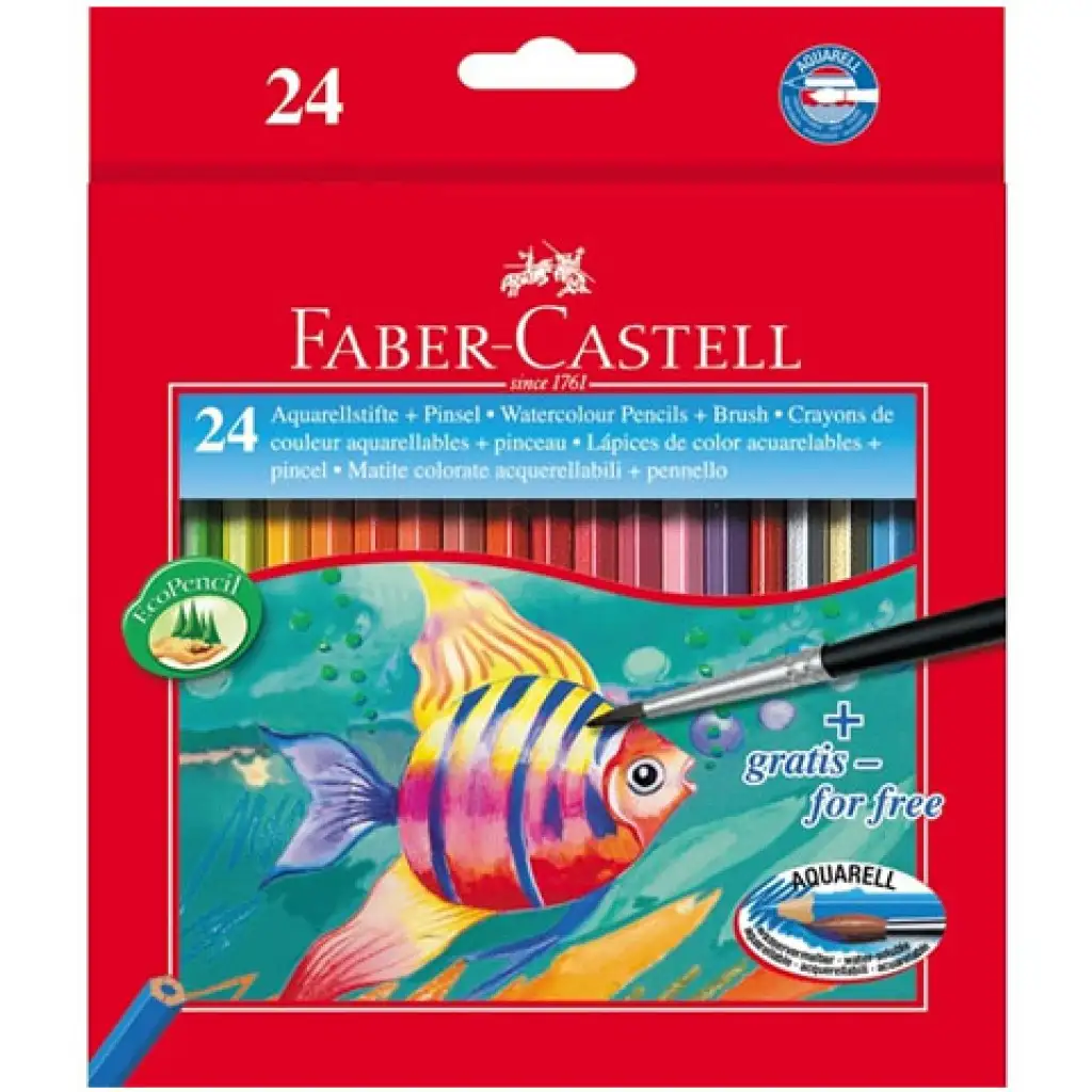 Faber-Castell: Halas aquarell színes ceruza 24db-os kép 1