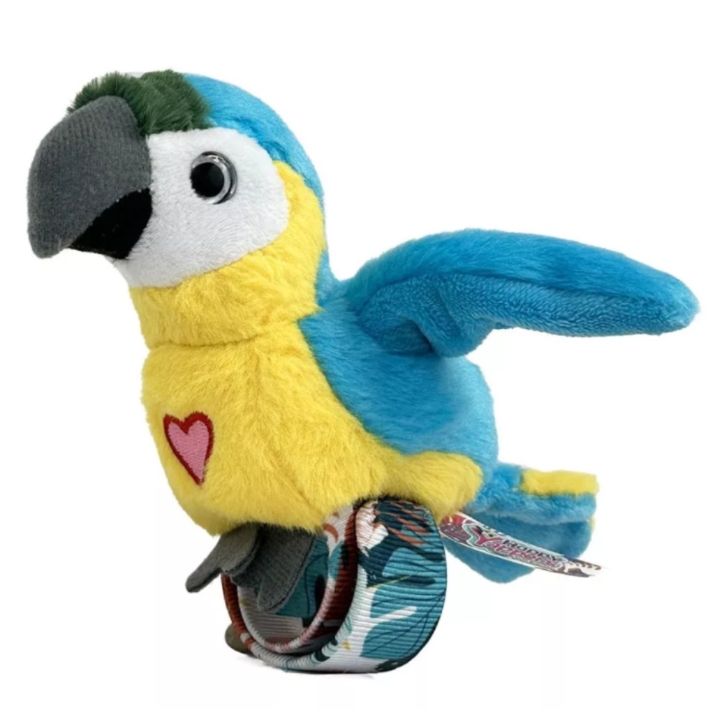 Happy Yappers interaktív plüss kék Papagáj kép 2