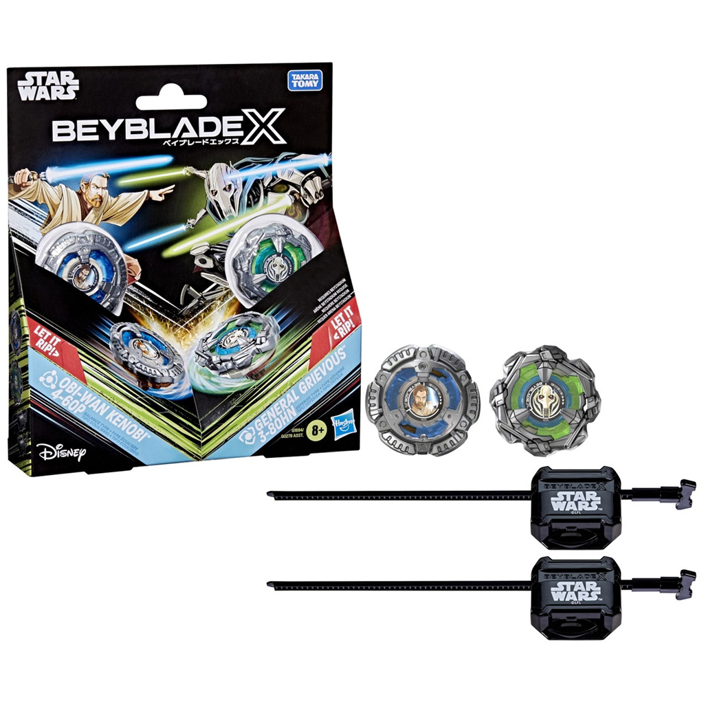Beyblade X Star Wars Collab Obi-Wan Kenobi vs General Grievous pörgettyű szett – Hasbro