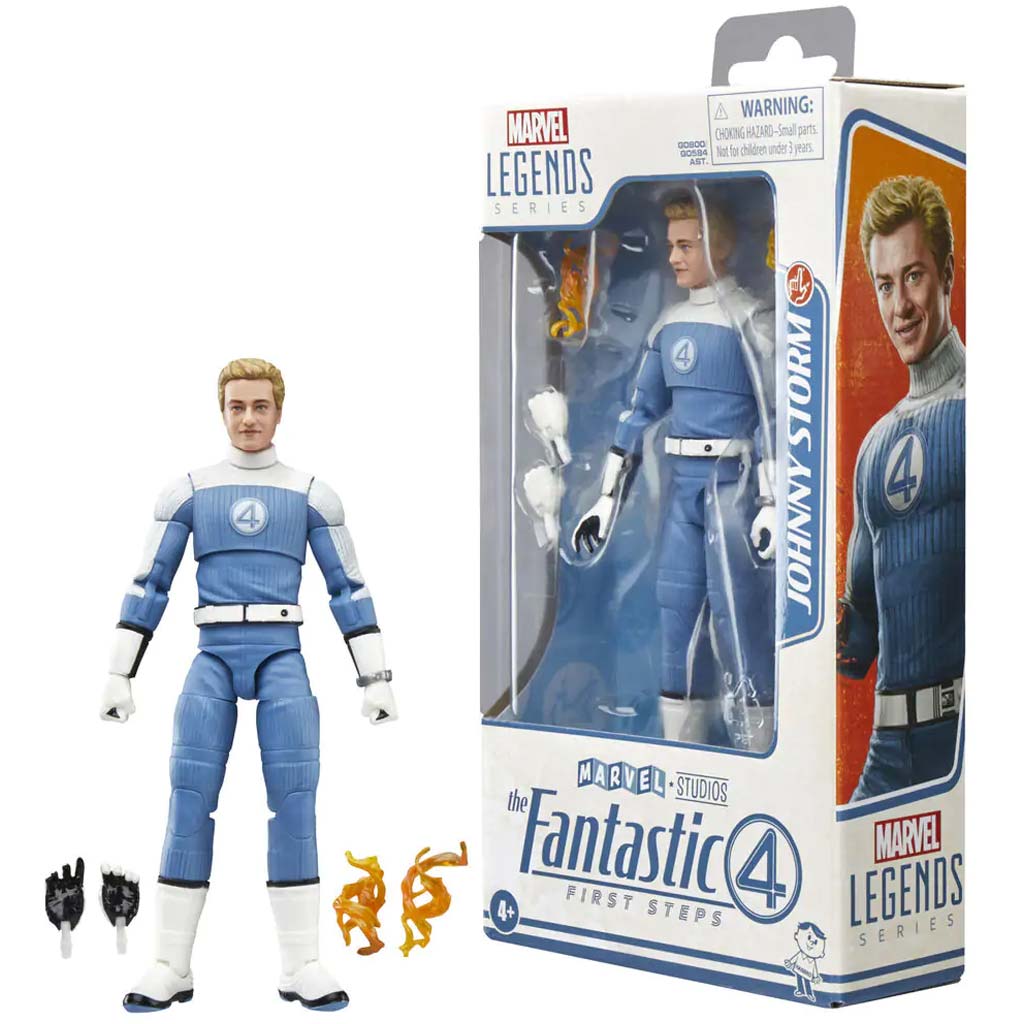 Marvel Legends: Fantasztikus négyes - Johnny Storm figura 15cm - Hasbro kép 2