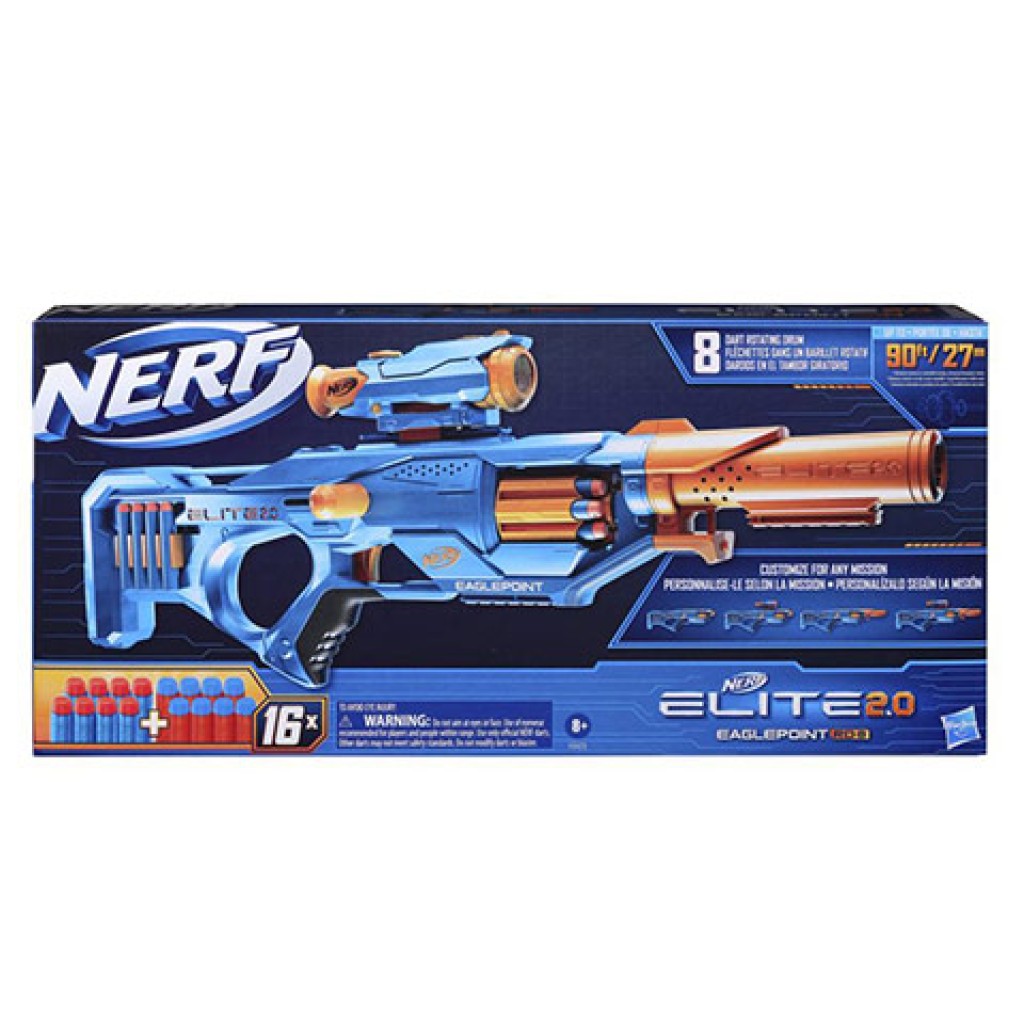 Nerf Elite 2.0 Eaglepoint RD-8 szivacslövő fegyver 16 lőszerrel - Hasbro