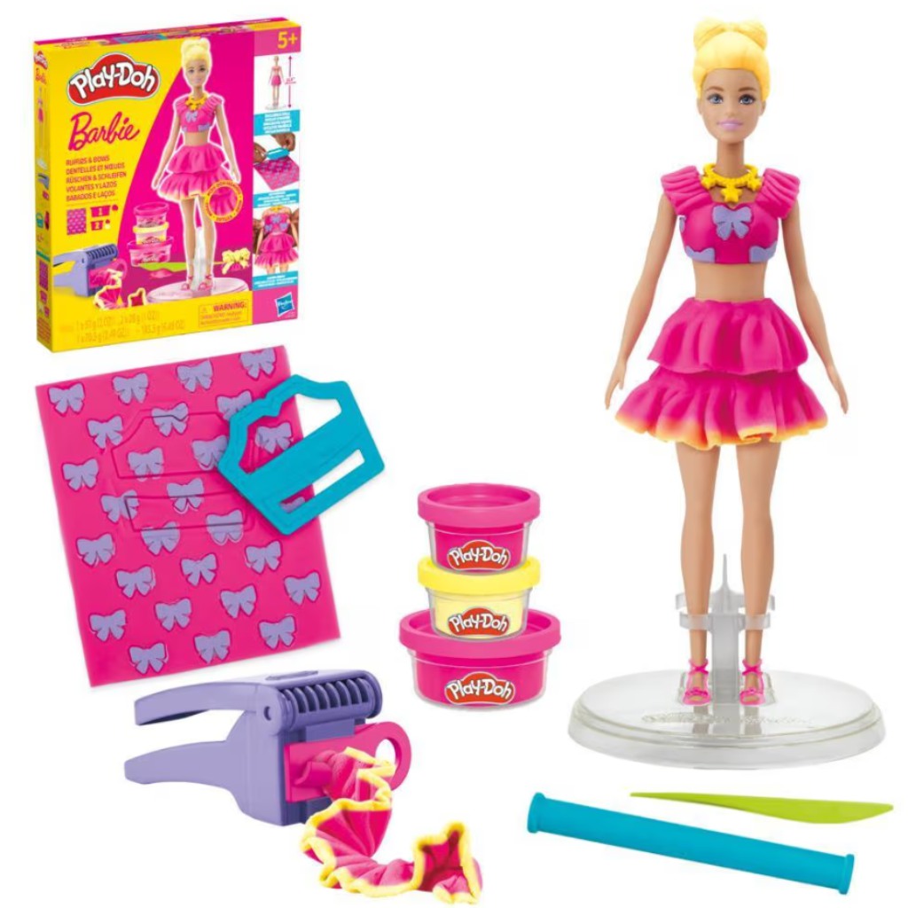 Play-Doh: Barbie fodrok és masnik gyurmaszett - Hasbro kép 2
