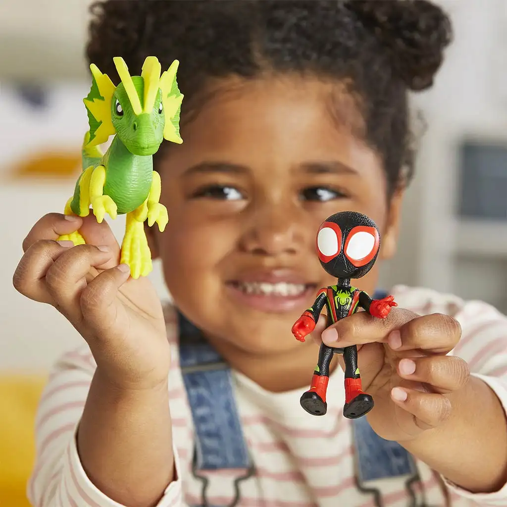 Spidey és csodálatos barátai - Miles Morales és Elektroszaurusz Dino-Háló Akciófigura Szett - Hasbro kép 4