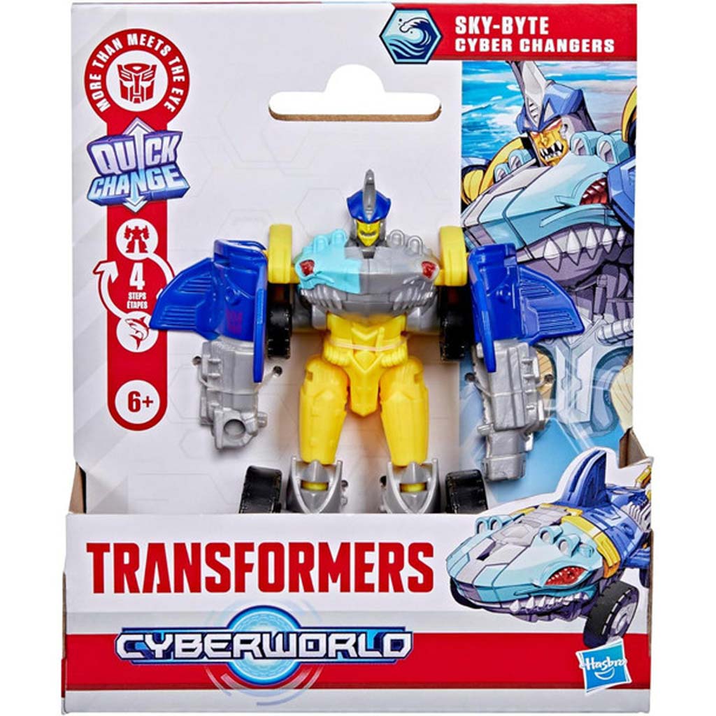Transformers Cyberworld: Sky-Byte – Cyber Changers figura 10cm - Hasbro