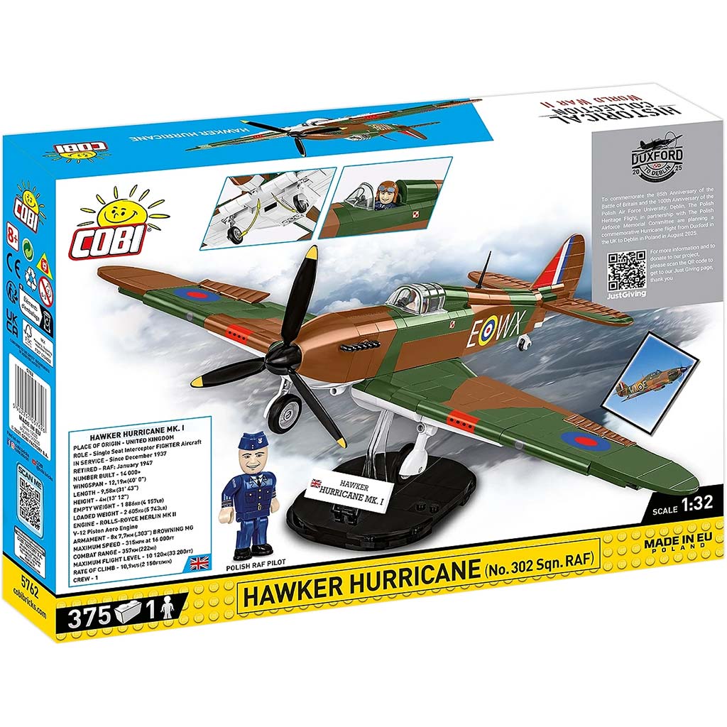 COBI: Hawker Hurricane repülőgép építőjáték (5762) kép 7