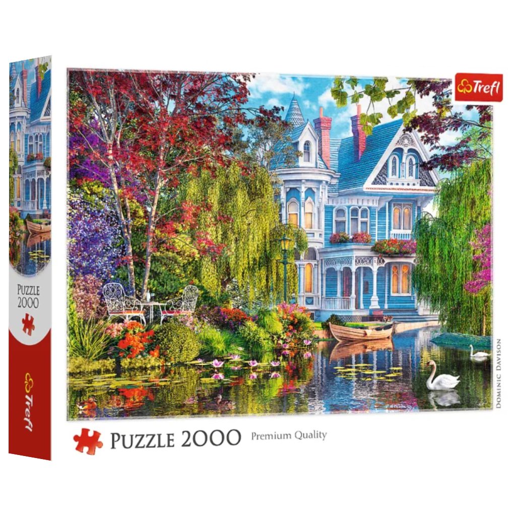 Házikó a tóparton Premium Quality 2000 db-os puzzle – Trefl