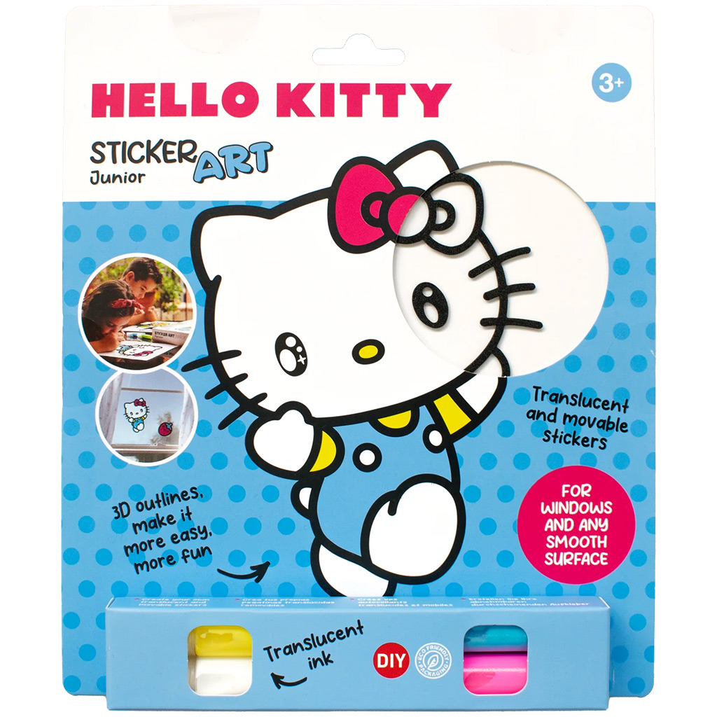 Sticker Art: Hello Kitty színezhető matrica szett többféle 1db - Comansi kép 2