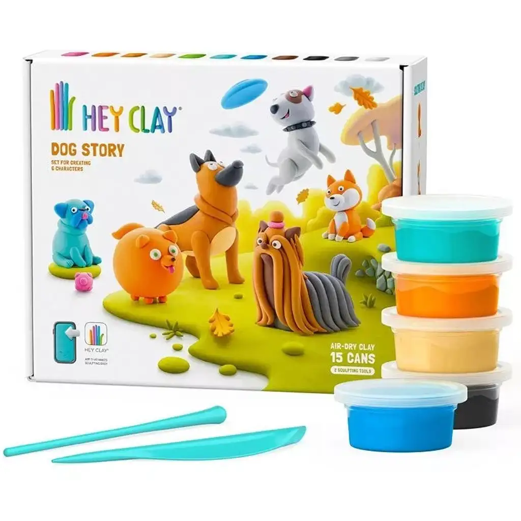 Hey Clay: Kutyák nagy gyurmaszett telefonos applikációval kép 2