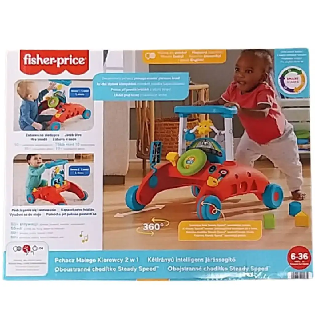 Fisher-Price: 2 az 1-ben intelligens járássegítő - Mattel