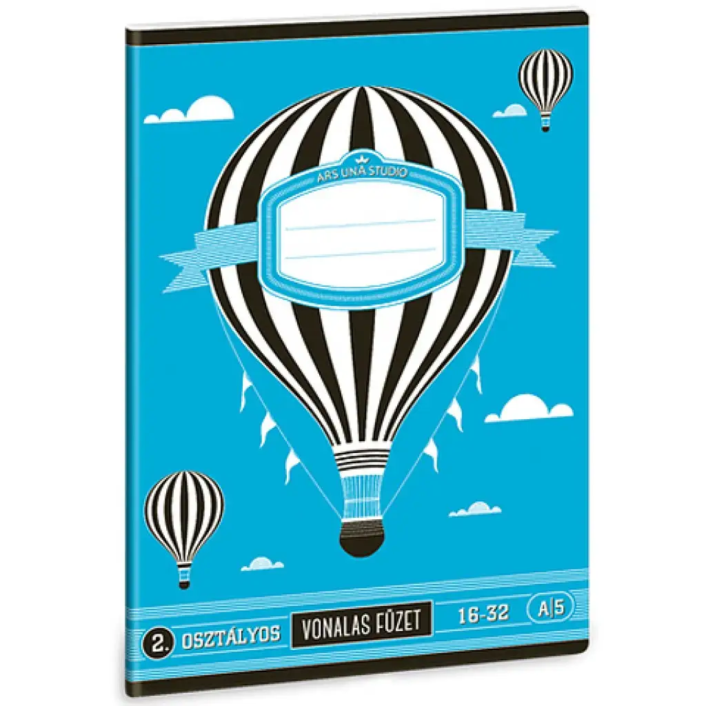 Hőlégballonos 2.oszályos vonalas füzet A/5