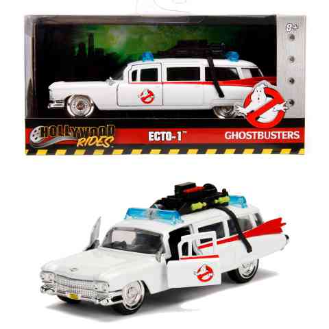 Hollywood Rides - Ghostbusters: Szellemirtók ECTO-1 fém autómodell 1/32 - Simba Toys