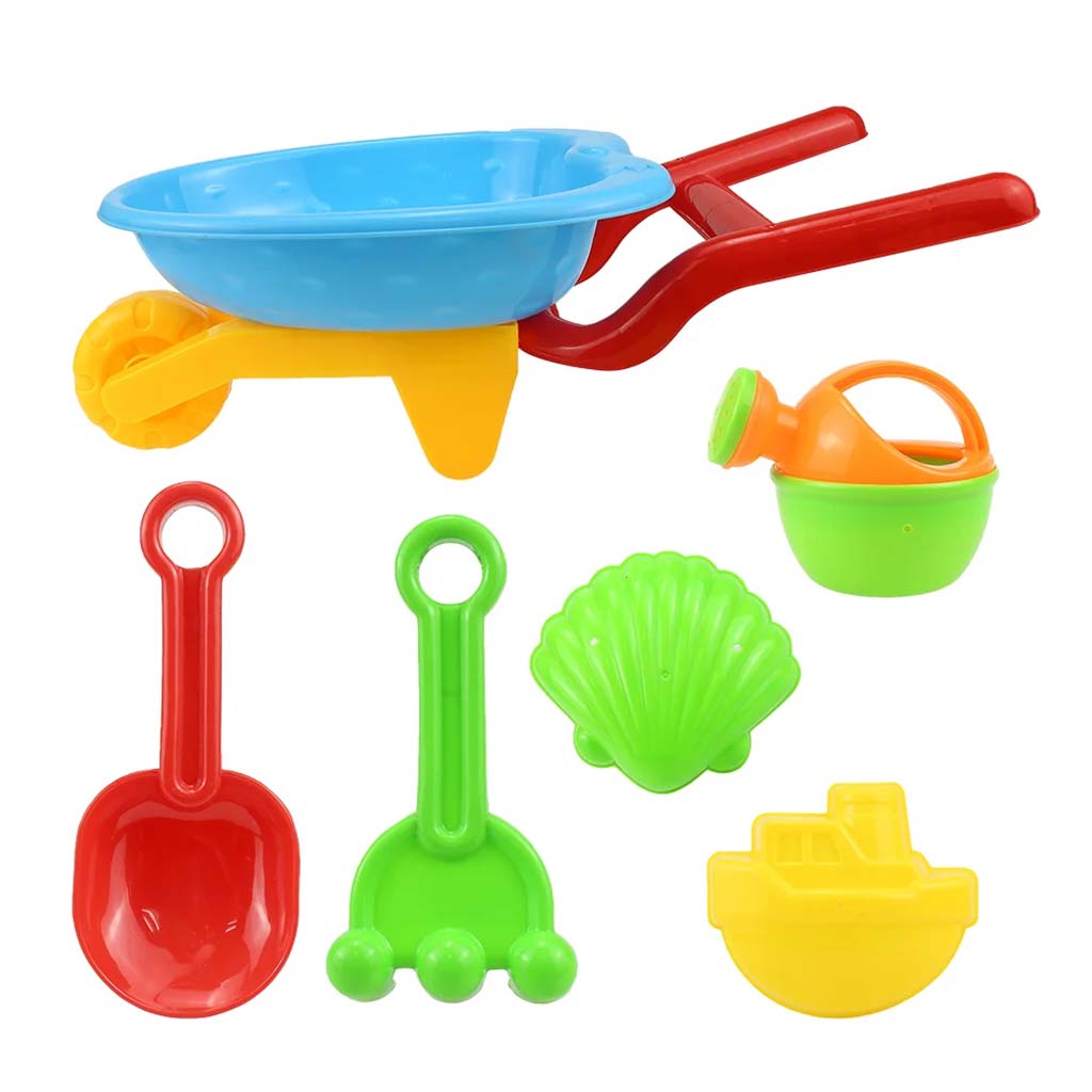 Homokozó talicskával 6db-os szett - Woodyland kép 2