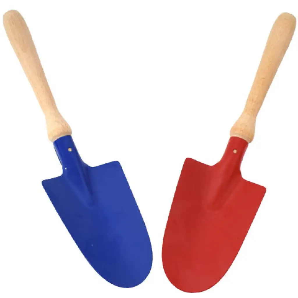 Fém homokozó ásó hosszú fa nyéllel