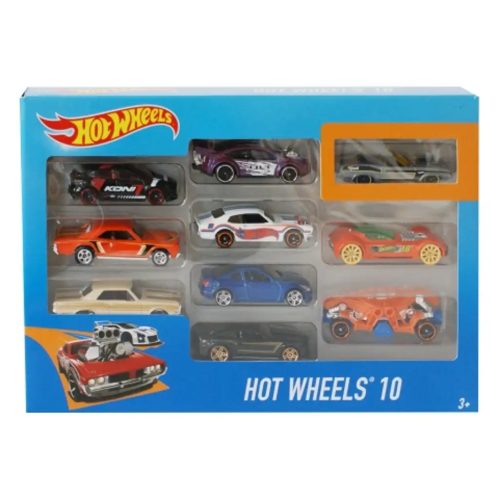 Hot Wheels kisautó szett 10db-os - Mattel