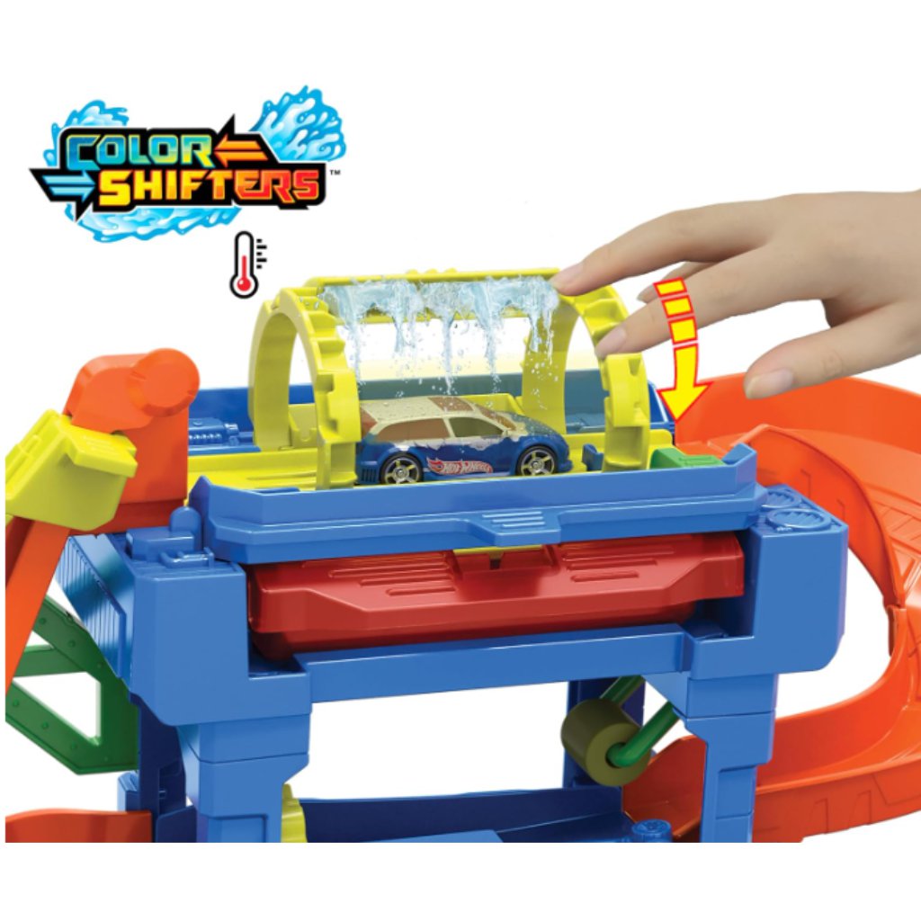 Hot Wheels City: Autómosó színváltós kisautóval - Mattel kép 2