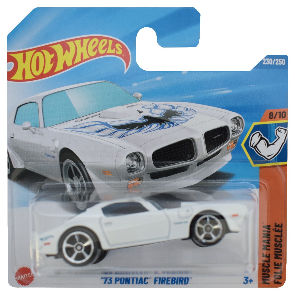 Hot Wheels: '73 Pontiac Firebird fehér kisautó 1/64 - Mattel