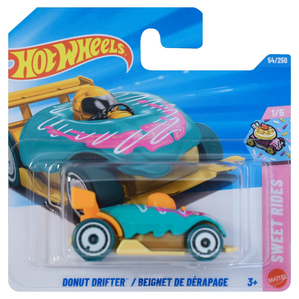 Hot Wheels: Donut Drifter / Beignet De Dérapage zöld kisautó 1/64 - Mattel