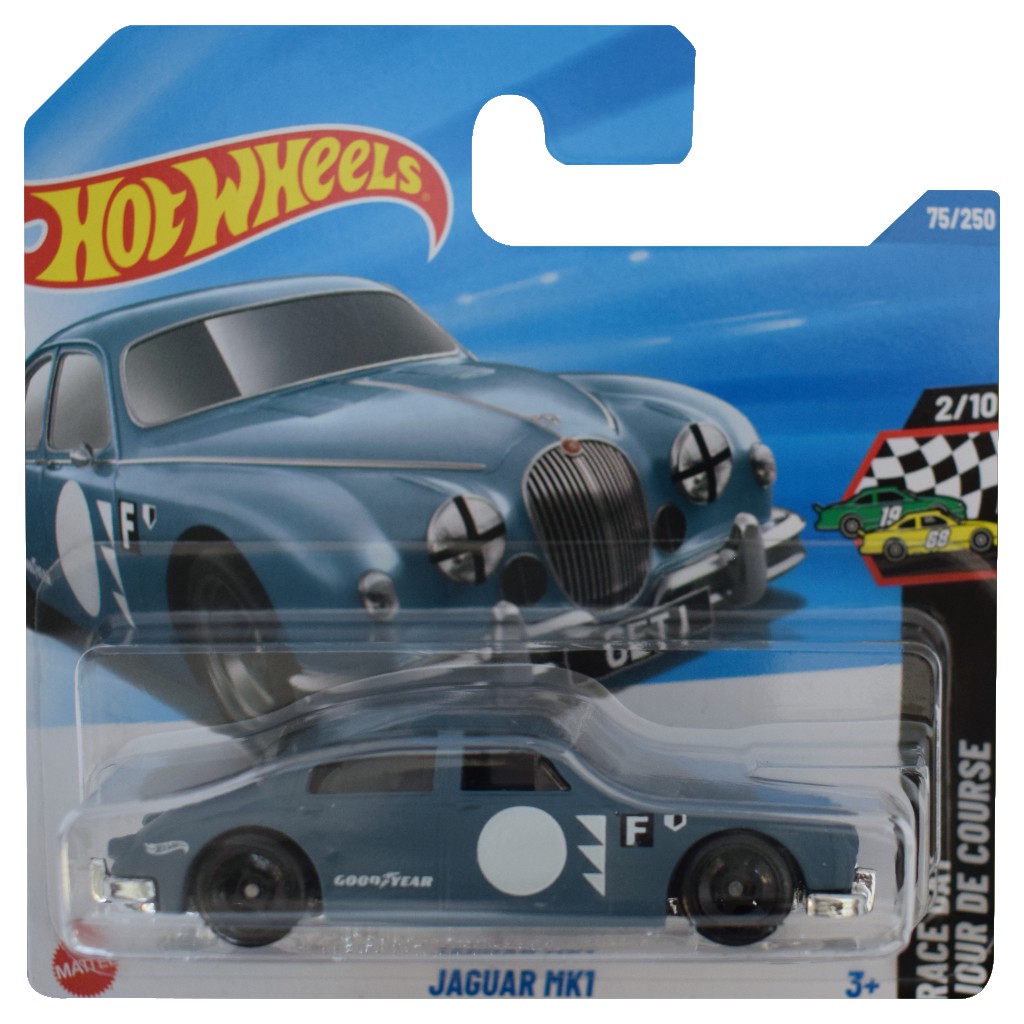 Hot Wheels: Jaguar MK1 szürke kisautó 1/64 - Mattel