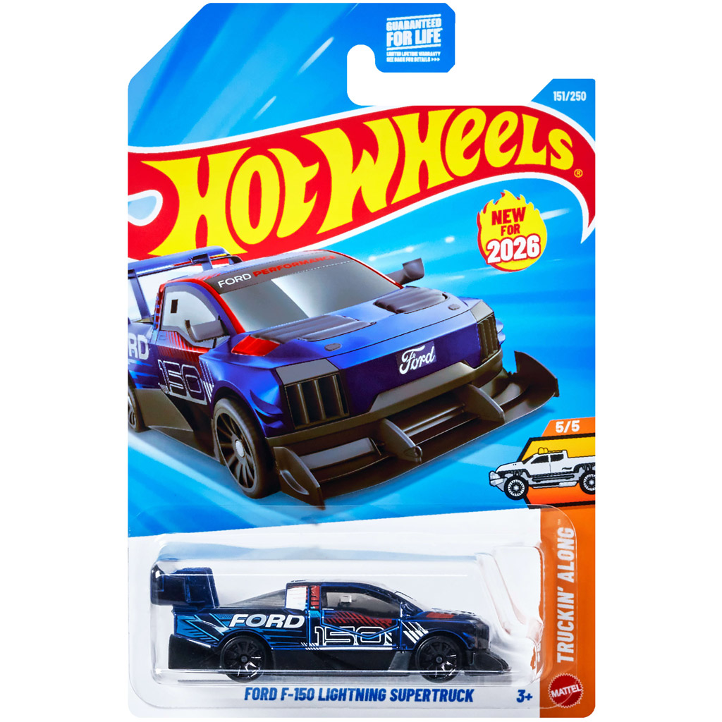 Hot Wheels: Ford F-150 Lightning Supertruck kisautó 1/64 – Mattel