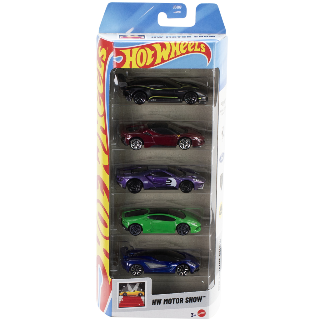 Hot Wheels: Motor Show 5 db-os kisautó szett 1/64 – Mattel