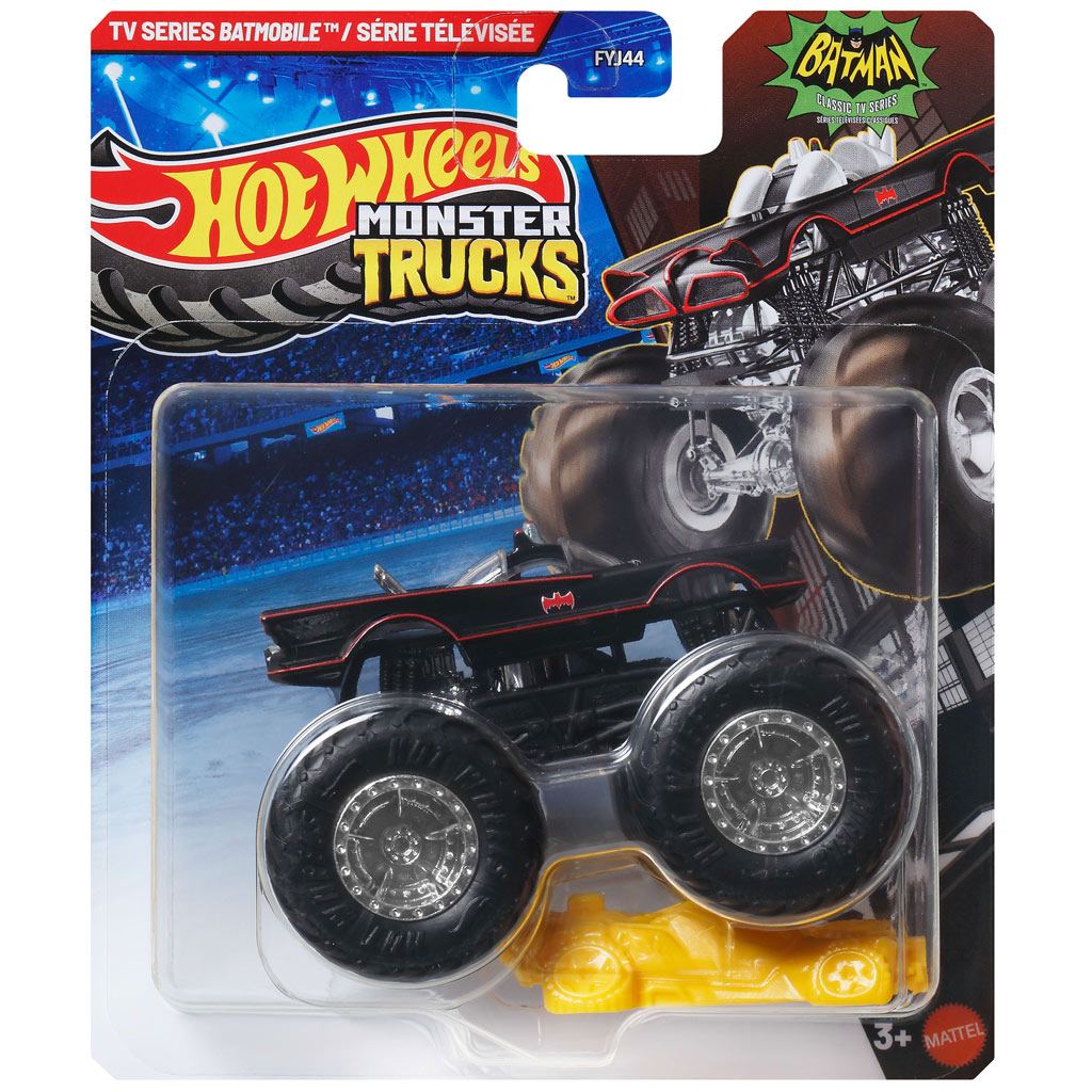 Hot Wheels Monster Trucks: TV Series Batmobile kisautó 1/64 - Mattel