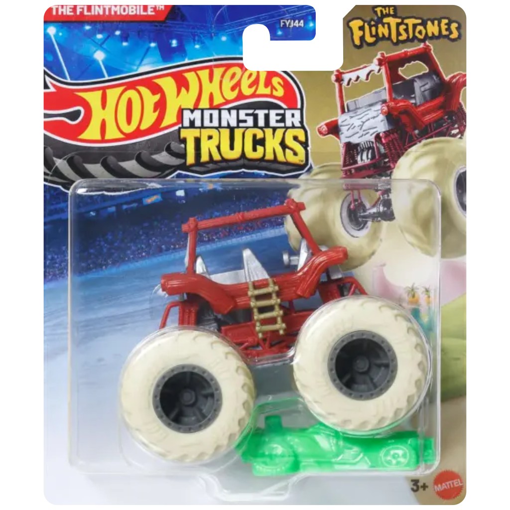 Hot Wheels Monster Trucks: The Flintmobile monster kisautó 1/64 – Mattel