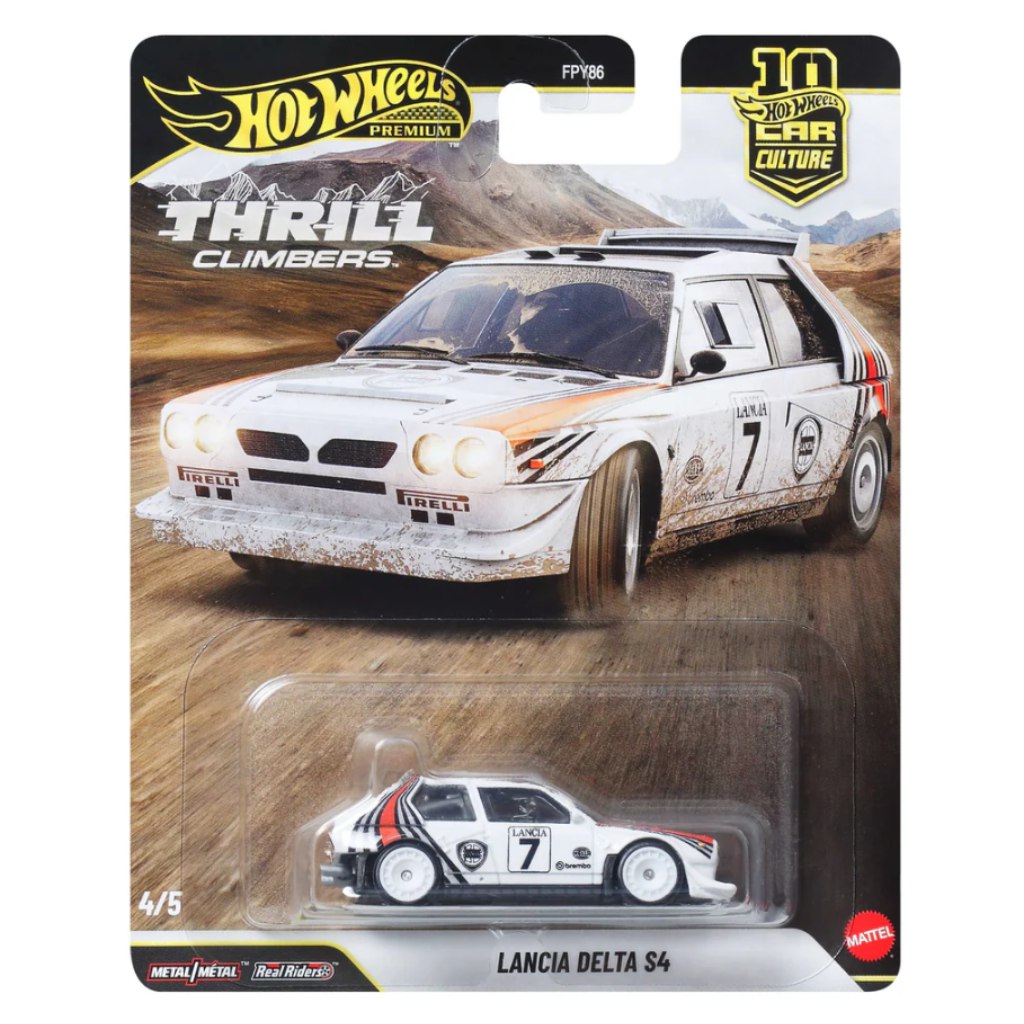 Hot Wheels Premium: Cool-túra Lancia Delta S4 kisautó 1/64 - Mattel