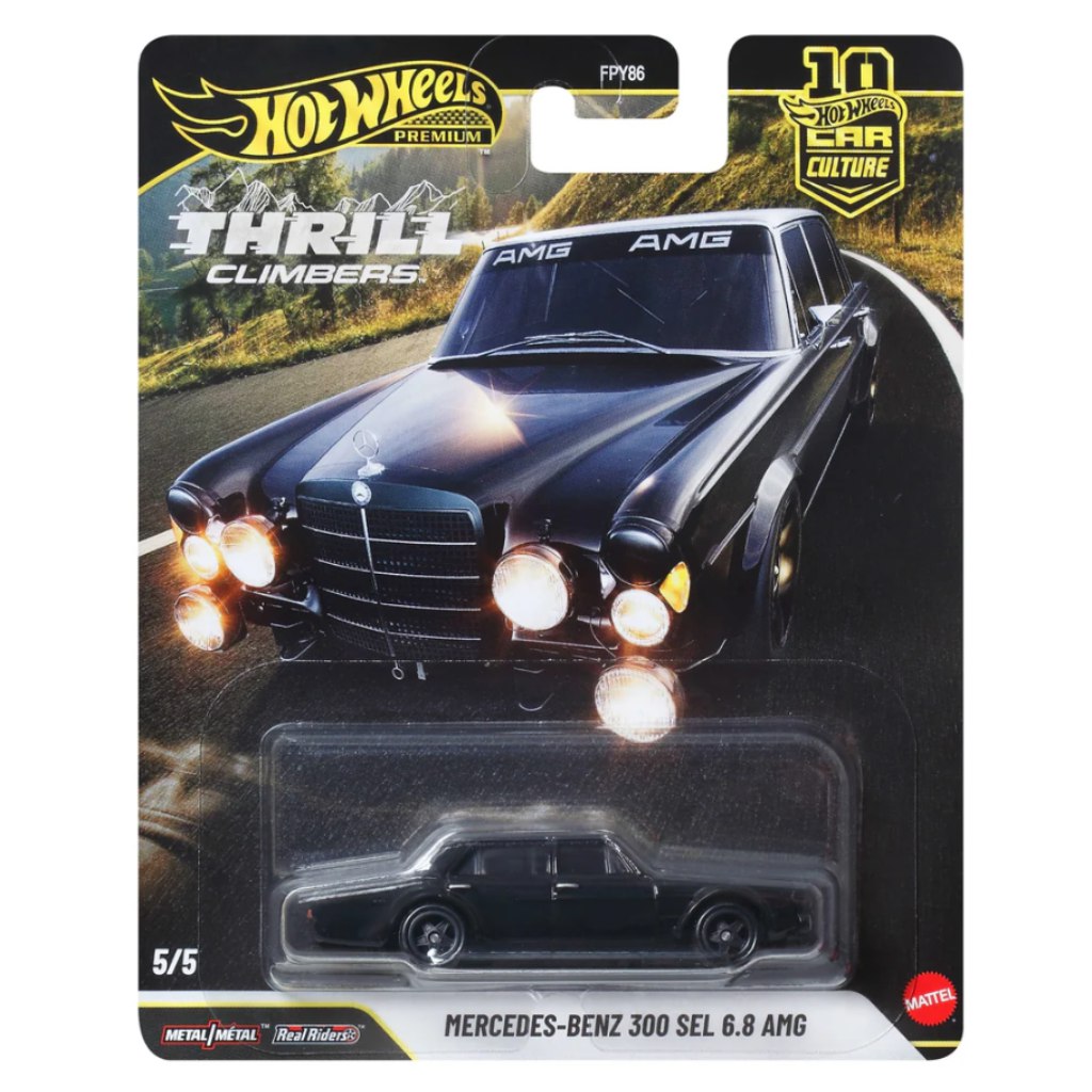 Hot Wheels Premium: Cool-túra Mercedes-Benz 300 SEL 6.8 AMG kisautó 1/64 - Mattel