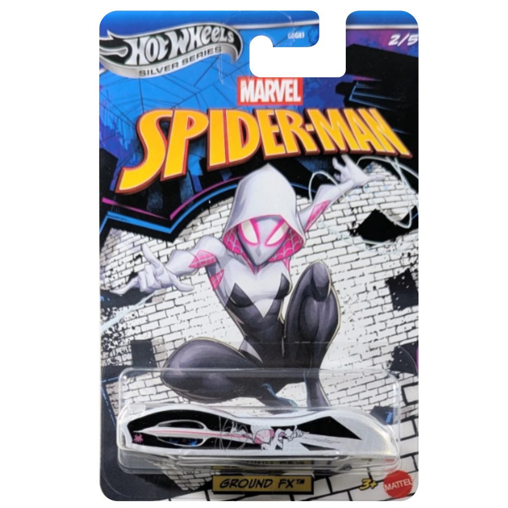 Hot Wheels Silver Series: Marvel Pókember Ground FX kisauto 1/64 - Mattel