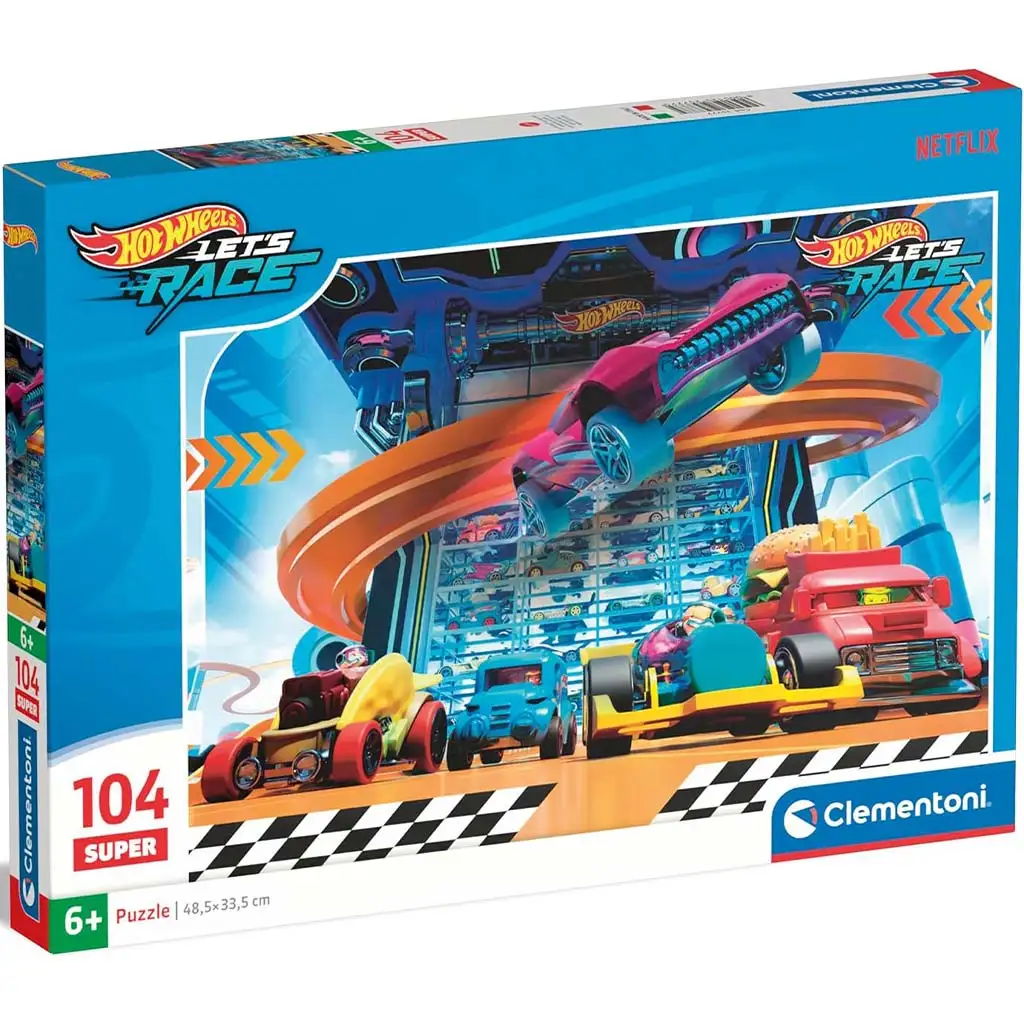 Hotwheels 104db-os super puzzle - Clementoni
